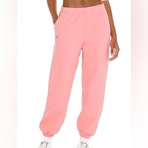 $120 NWOT Pink LPA Heart Sweatpants Sz Medium